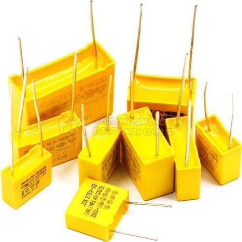 10pcs 275VAC capacitor X2 series 0.01UF ~ 2.2UF Polypropylene film capacitor New 10nf 100nf 150nf 200nf 680nf 470nf 1UF