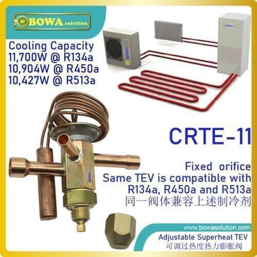 11.7KW R134a integrated TEV has great stable superheat which is TXV key parameters and matches coolant compressor running well