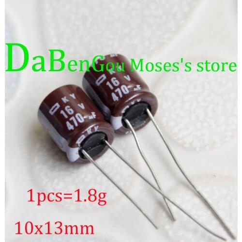 16v 470uf +/- 20% 100% NCC Original New Capacitance Audio Electrolytic Capacitor Radial 10x13mm