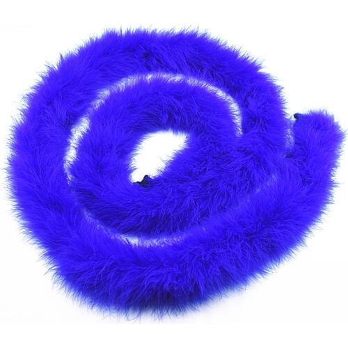 2meters Royal Blue Turkey feather boa About 50 grams diy decor feathers for crafts Carnival Costumes Wedding decoration plumes