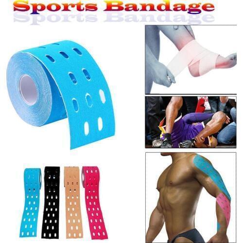 5cm x5m Medical Elastic Perforated Muscle Patch Sports Bandage Kinematic Tape for Physiotherapy