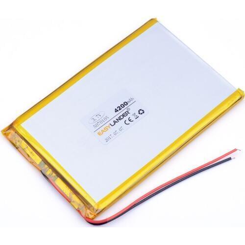 5070105 3.7V 4200mAh Lithium Li polymer Battery For Tablet PC 7 inch 8 inch 9 inch Ebook IPAQ power bank DVD GPS 0570105