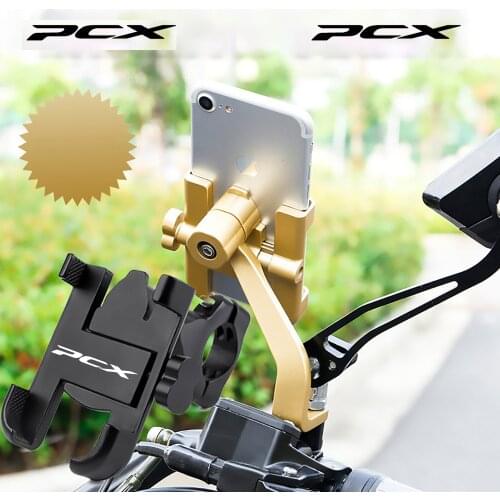 Aluminum Motorcycle Handlebar Phone Holder Stand Mount For Honda PCX 125 150 PCX125 PCX150 2010-2020 Motorcycle Accessories