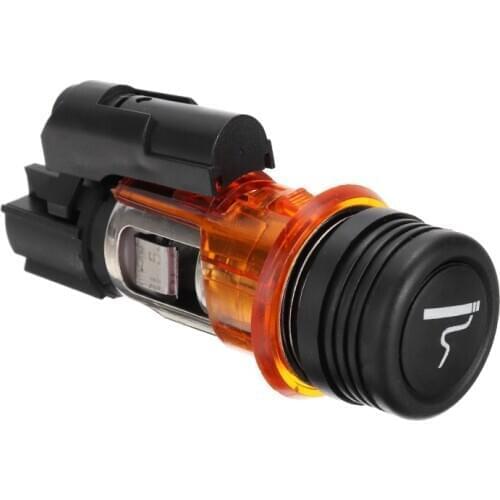 1pc 12V Car Auto Cigarette Lighter Housing Socket Fit For Peugeot 206 308 406 607 1007 Metal Plastic Parts Accessories