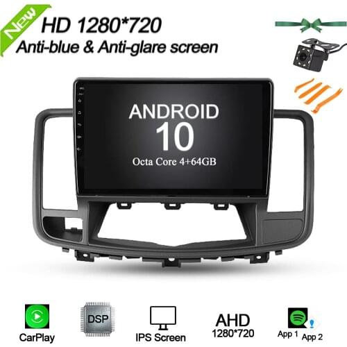 10.1'' for 2008-2013 Nissan Teana J32 Maxima Android 10.0 Car Multimedia Player Radio Stereo GPS Navigation Carplay DSP BT