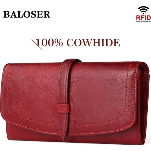 BALOSER Women's Wallets With Zippers