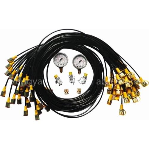 Free Shipping Hydraulic System Pressure Test Hose 63Mpa Pressure Test Joint Test Tubing Pressure Gauge Line Excavator Parts