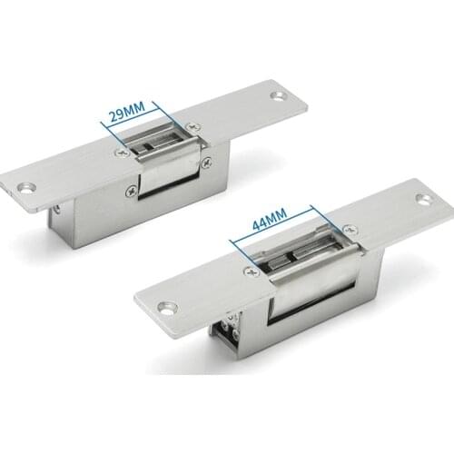Electric Strike Lock Narrow Type Electronic Door Lock for Home Office Wood Metal Door NO Mode Fail Secure DC 12V Access control