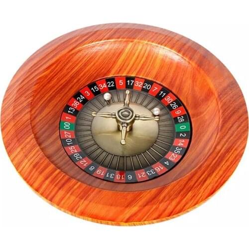 Wooden Roulette Wheel Set Turntable Leisure Table Games for Drinking entertainment singing party bingo game Adults Children