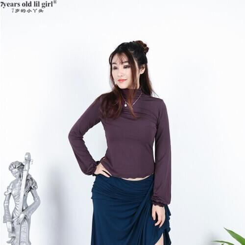 Dance top Lycra Cotton Belly Dance YOGA Long TopGHG01