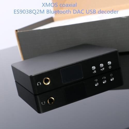 ES9038Q2M Bluetooth DAC 5.0 for XMOS Coaxial Fiber Headphon Amplifier/dac dsd/usb dac Decoder sound card usb decoder