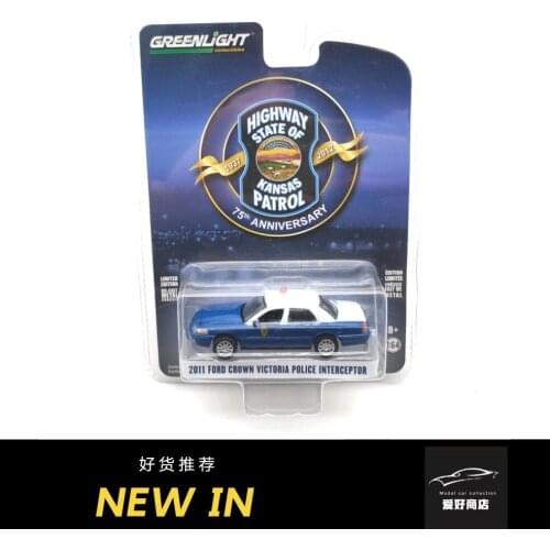 GREENLIGHT 1:64 2011 FORD CROWN VICTORIA POLICE INTERCEPTOR limited Collection of die-cast alloy car models