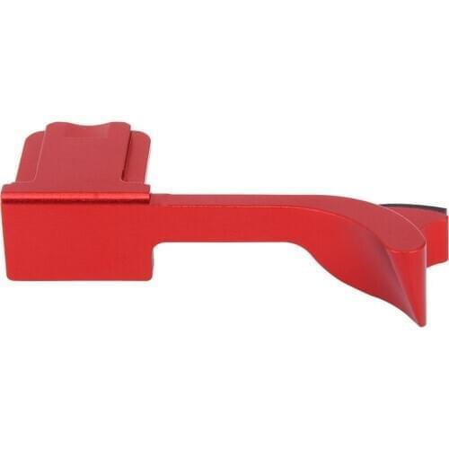 Haoge THB-LR Metal Hot Shoe Thumb Up Rest Hand Grip for Leica Q Typ116 Typ 116 Camera Red