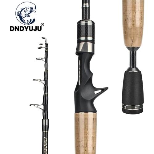Carbon Rod Telescopic Lure Rod 1.8M UL Power Carbon Fishing Rod Spinning Casting Carp Fishing Tackle