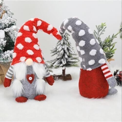 Creative new Christmas ornaments European and American style forest people faceless doll pose ornaments window dressing supplies