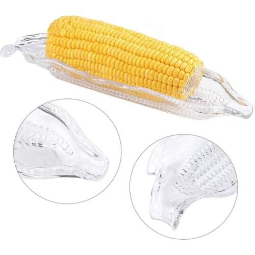 Corn On The Cob Holders Skewers Tray Plastic Corn Storage Organizer Portable Storage Fruit Vegetable Kitchen Cooking Tools