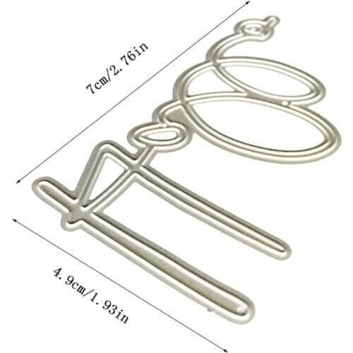 Hallo Metal Cutting Dies Stencil Scrapbooking DIY Album Stamp Paper Card Emboss H58C