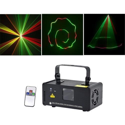 Sharelife Mini Red Green Mix Yellow DMX Laser Scan Light PRO DJ Home Party Gig Effect Stage Lighting Remote Music DM-RGY250