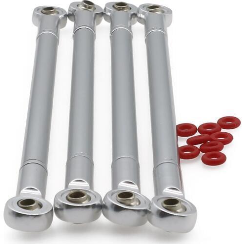 4 PCS/SET alloy round suspension link set for rc hobby model car 1:10 HPI Venture FJ Cruiser crawler upgraded parts