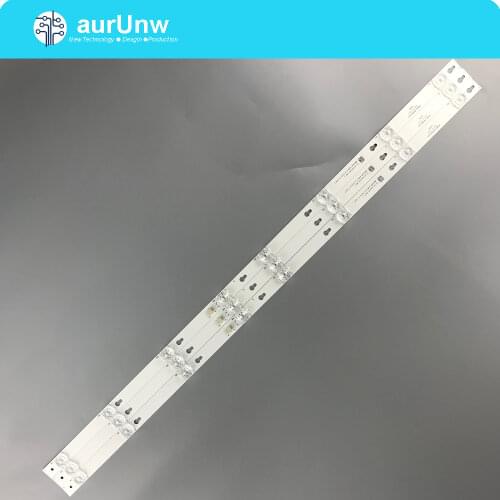 New 3 pieces/setLED backlight strip 8 lamp for TCL 43"TV D43A810 L43F1B L43P1A-F 43HR330M08A2 V5 Shine0n 2D02636 DS-4C-LB4308-HR