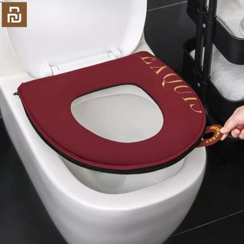 Original Youpin Toilet mat U / V shape, soft and comfortable, soft rubber handle, full package, washable Toilet seat cushion