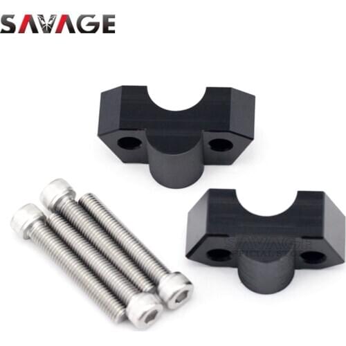 Handlebar Bar Risers Adapter For KAWASAKI Z250 Z300 Z800 Z 800/300/250 Motorcycle Accessories Increase Height 20mm Bracket CNC