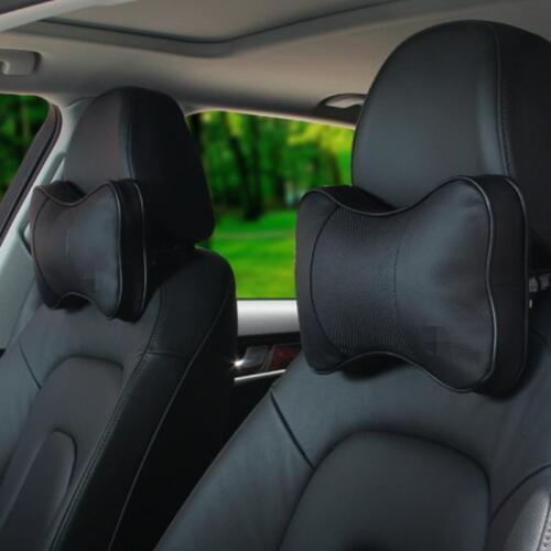 For Hyundai For KIA Car Seat Supports Neck Auto Safety Pillow / A pair of genuine leather Car Headrest / 3D Bone Neck Pillow