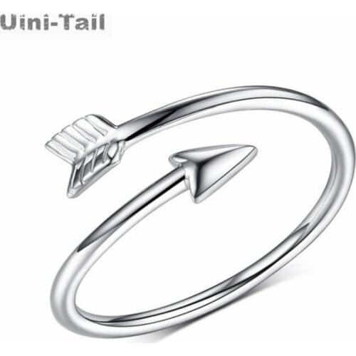 Uini Tail new design hot-selling 925 sterling silver sex god arrow open ring simple and fresh literary sweet romantic jewelry
