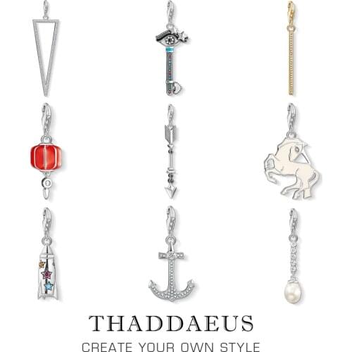 Arrow Charm 2019 Vintage Fashion Women Men Jewelry 925 Sterling Silver Symbol of Strength Pendant Fit Bracelet Point Right Path