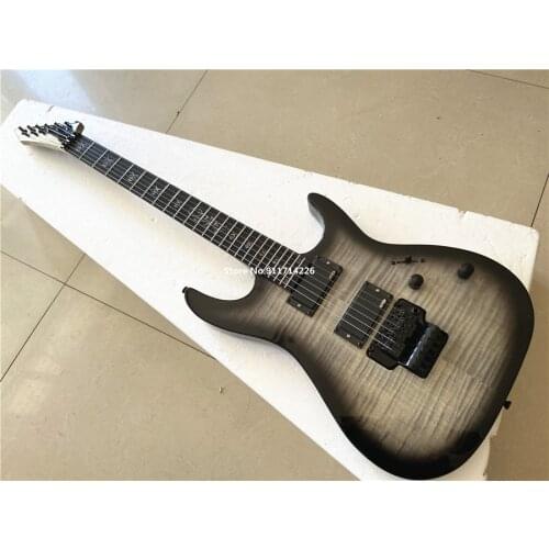 High-quality custom version signature transparent black gradient double electric guitar can be customized free shipping