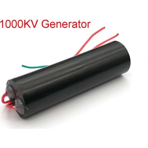 1000KV 1000000V Boost Step Up High Voltage Pulse Inverter Arc Generator Ignition Coil Module DC 3-6V 1000 KV Boost Step-Up Power
