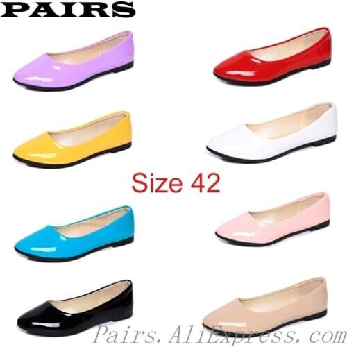 Women Shoes 2019 Big Size Women Flats Candy Color Woman Loafers Spring Autumn Flat Shoes Women Zapatos Mujer Plus Size 35-42