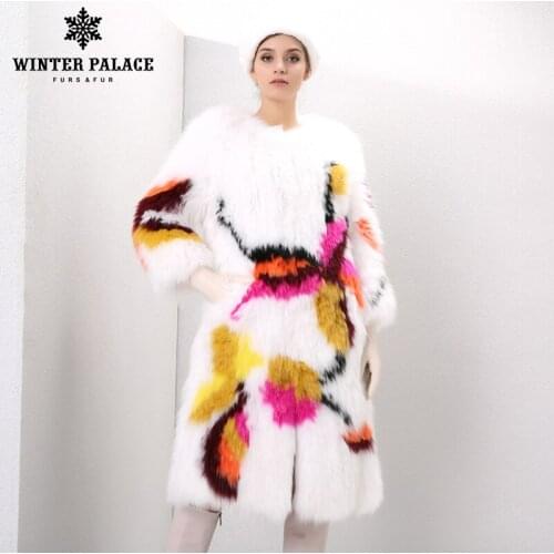 2019 fashion style windmill decorative pattern fox coat popular style fur coats for women designer style fox fur winter coat