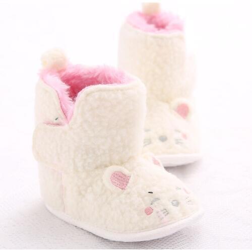 Winter 0-1 year old female baby warm soft bottom baby toddler shoes