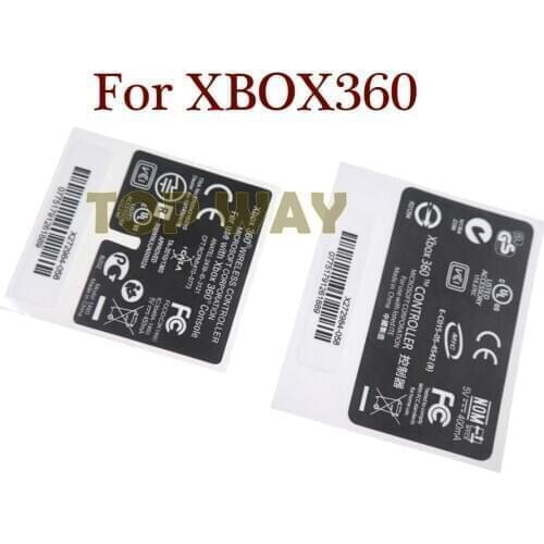 10pcs Laser stickers Label Seals Replacement For Xbox360 xbox 360 Wired Wireless Controller Back Lable Serial No Sticker