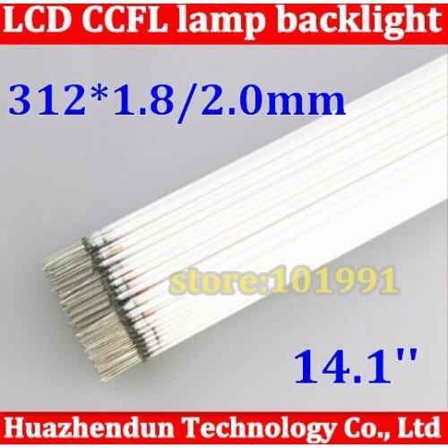 10pcs/lot Supper Light CCFL 312mm X 2.0/1.8 mm 14.1" LCD Backlight Lamp 312 MM Tube Free Shipping