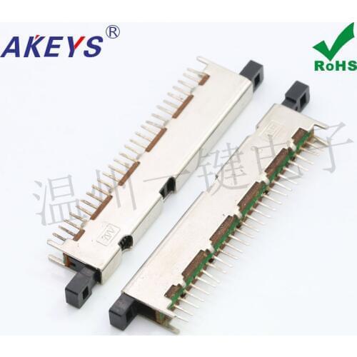 10pcs PS-92D01 double head reset key switch 27 feet 4 fixed feet two heads can press the radio old switch