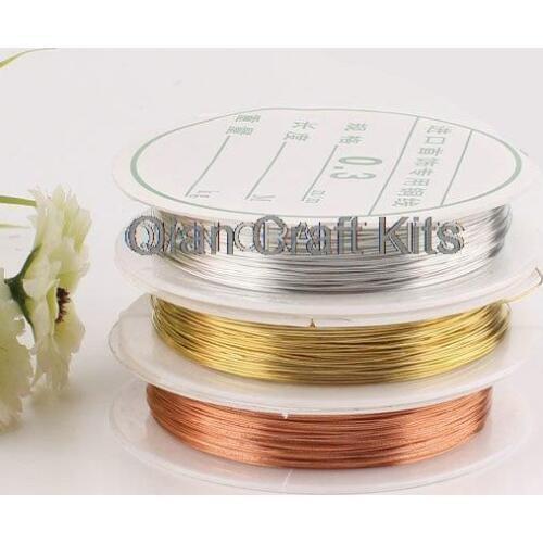 15 rolls steel wire silver gold,brass tone Diameter 0.3mm-1.0mm jewelry making wire easy bend beading supplies, shape wire D25
