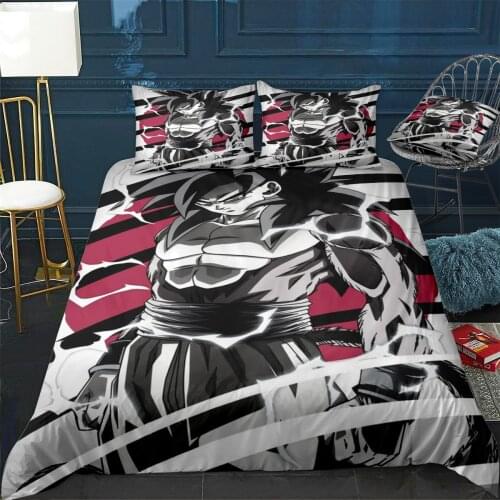 Goku Vegeta DragonBallz Duvet Cover Comfortable Quilt Home Decora Design Universal Bedding Set Bedclothes+Pillowcase 3pcs