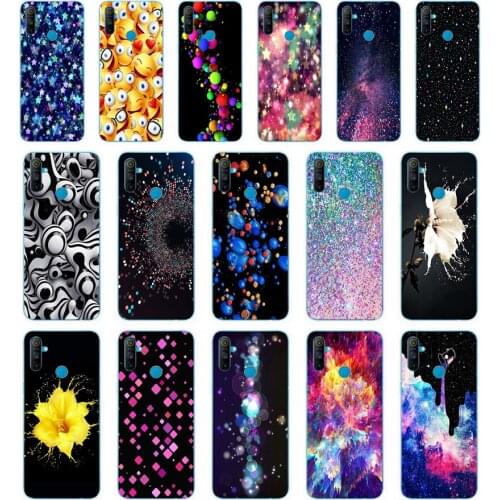 64 Shiny graffiti gift Soft Silicone Tpu Cover phone Case for OPPO A1K A5S A7 AX7 A5 A9 2020 Realme C3 Case