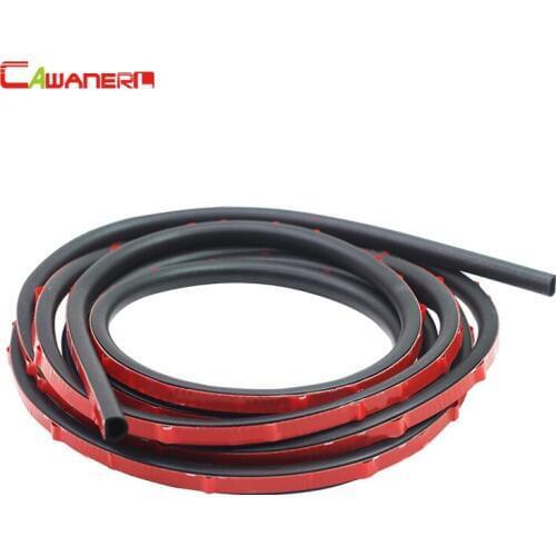 Cawanerl Small-D Car Door Hood Rubber Seal Strip Weatherstrip Self-Adhesive Auto Sealing Strip Edging Trim Noise Insulation