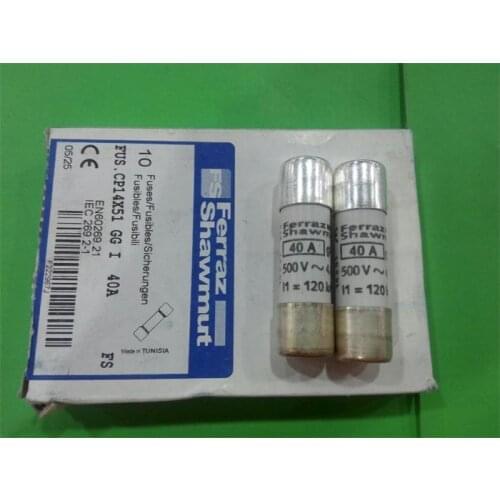 Free shipping 5pcs Import fuse fuse ceramic 14X51MM GOULD genuine 40A 500V 120KA