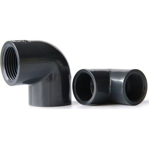 Gogo PVC plastic pipe female thread elbow UPVC chemical pipe PVC fittings joint connector 40-63mm