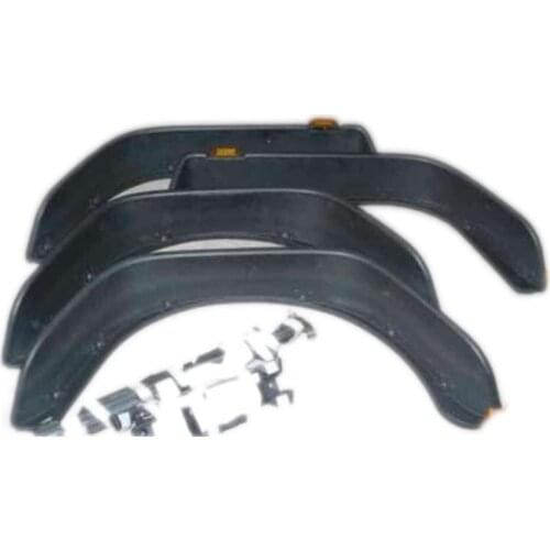 J094 Black ABS fender flare kit with turn singal light for jeep for wrangler jk 4 door 2007-2017 LANTSUN