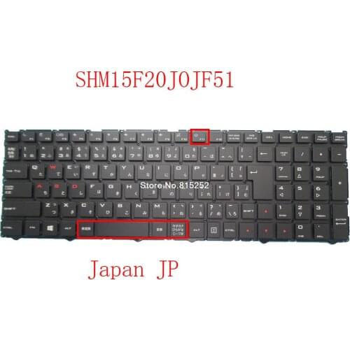Laptop Keyboard For Shuttle SHM15F20J0JF51 82R-15A030-4135 15F2JF510J0L-B Japan JP New Black No Backlit Film
