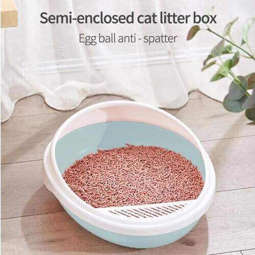 Pet Toilet Bedpan Anti Splash Cats Litter Box Cat Dog Tray With Scoop Kitten Dog Clean Toilet Home Plastic Sand Box Supplies