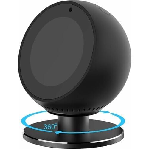 360 Rotation Wall Bracket Stand Metal Base Adjustable Aluminium Alloy Polished Holder Stand For Amazon Echo Spot Speakers