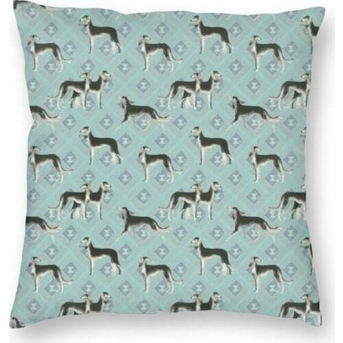 Grizzle Salukis Cushion Cover 40x40 Home Decor Printing Pet Dog Throw Pillow Case for Car Double-sided