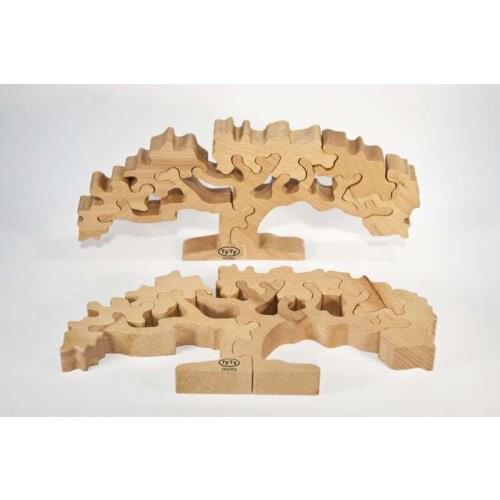 New animal Wooden Toys for Kids Rainbow Building Blocks Jenga Educational Birthday Preschool Teaching Gifts for Children