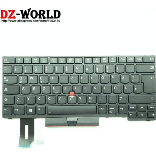New Original GR DE German Backlit Keyboard for Lenovo Thinkpad E480 E490 T480S L480 T490 T495 L380 L390 Yoga L490 P43s Laptop